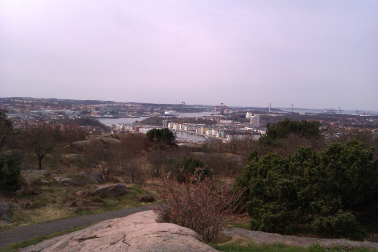 Utsikt över Göteborgs Hamn, från Ramberget